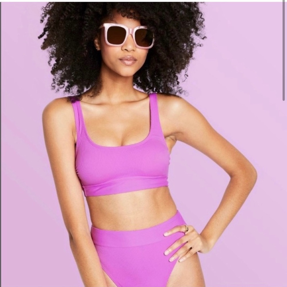 Stoney Clover Lane X Target Swimsuit bikini top purple